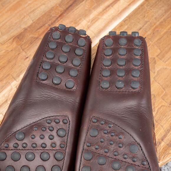 Minnetonka Moccasin Classic Driver Driving Moc Women Size 7 Brown Leather - Picture 9 of 9